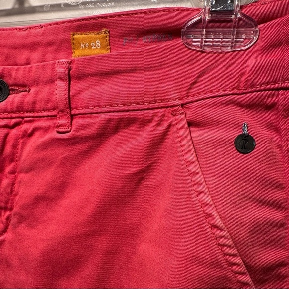 Pilcro Hyphen Low-Rise Chinos Boyfriend Pants Rose/Pink/Red Straight Relaxed 28 - Picture 9 of 16